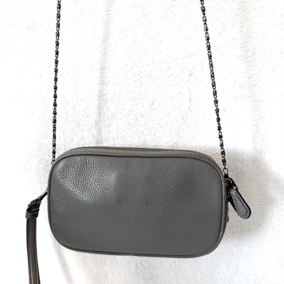 Coach RARE Coach Praire Rivet Double Zip Crossbody Clutch w Studs/dustbag - Picture 7 of 10